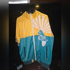 LRG Yellow and Teal Lightweight Jacket